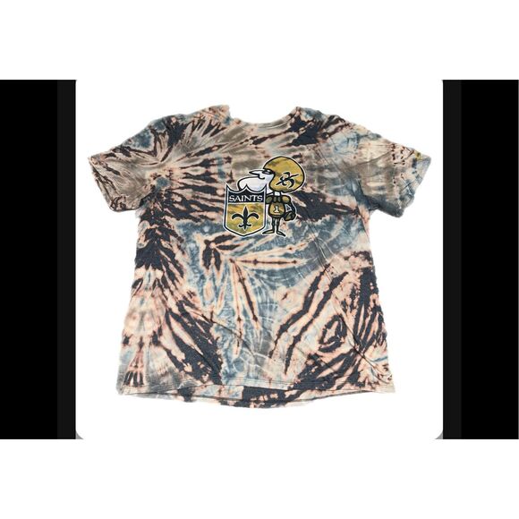 Retro New Orleans Saints Logo Tie-Dye Tee - Picture 1 of 4